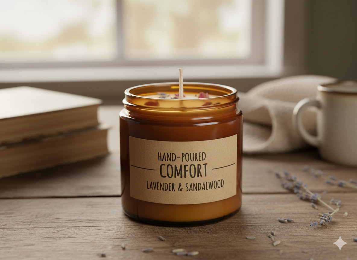 Hand-poured candle